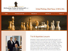 Tablet Screenshot of mck-lawyers.com